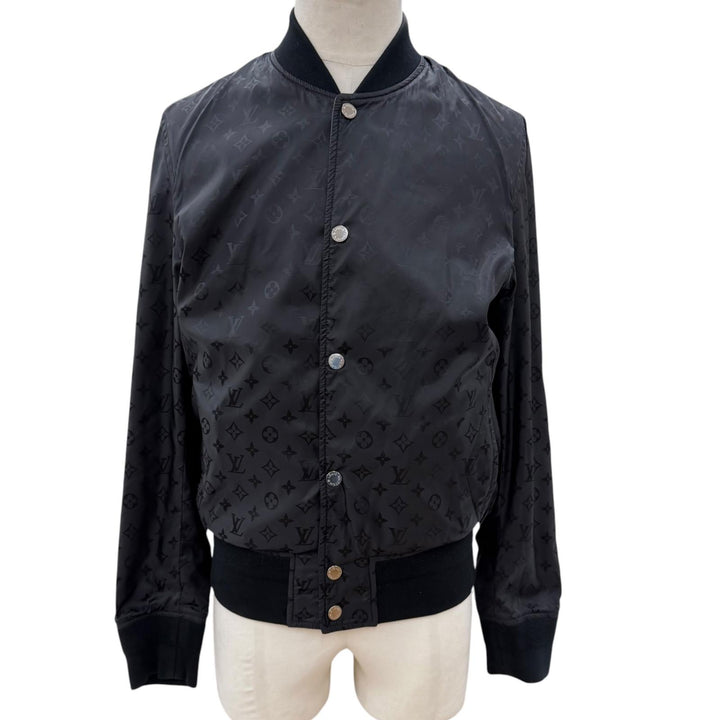 Great LOUIS VUITTON Blouson Leather trim, reversible, monogram black