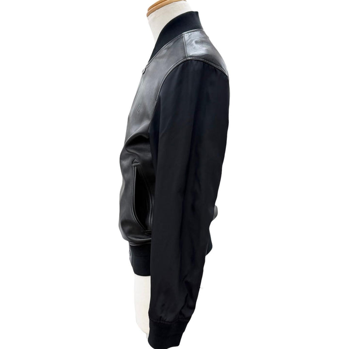 Great LOUIS VUITTON Blouson Leather trim, reversible, monogram black