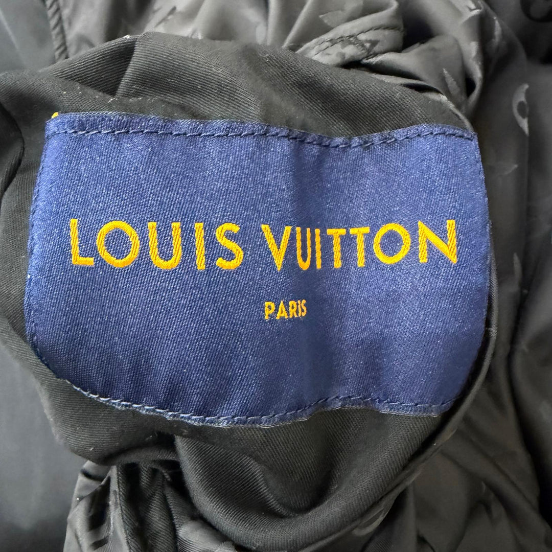 Great LOUIS VUITTON Blouson Leather trim, reversible, monogram black