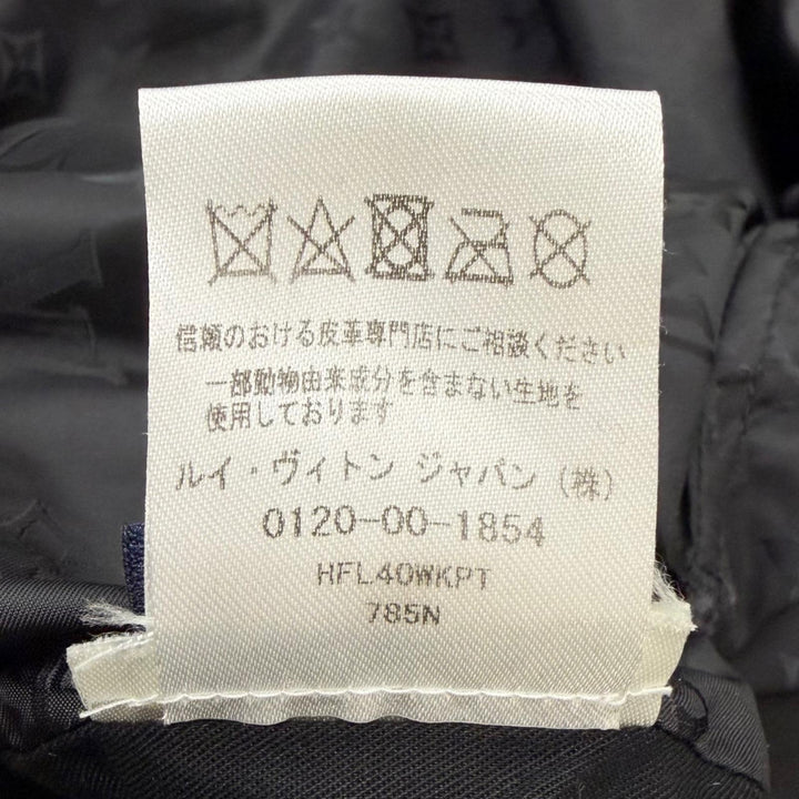 Great LOUIS VUITTON Blouson Leather trim, reversible, monogram black