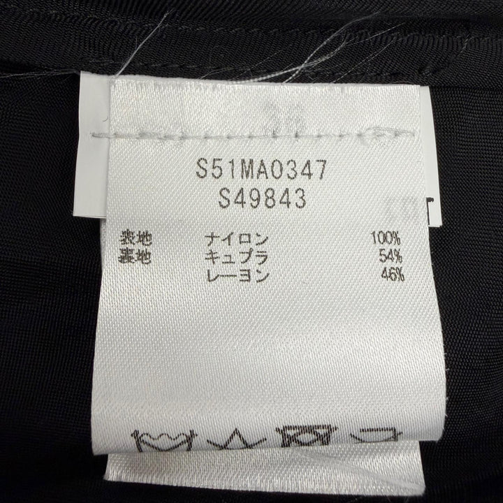 Excellent Maison Margiela 1 1 metallic pleated maxi skirt black 36 S51MA0347