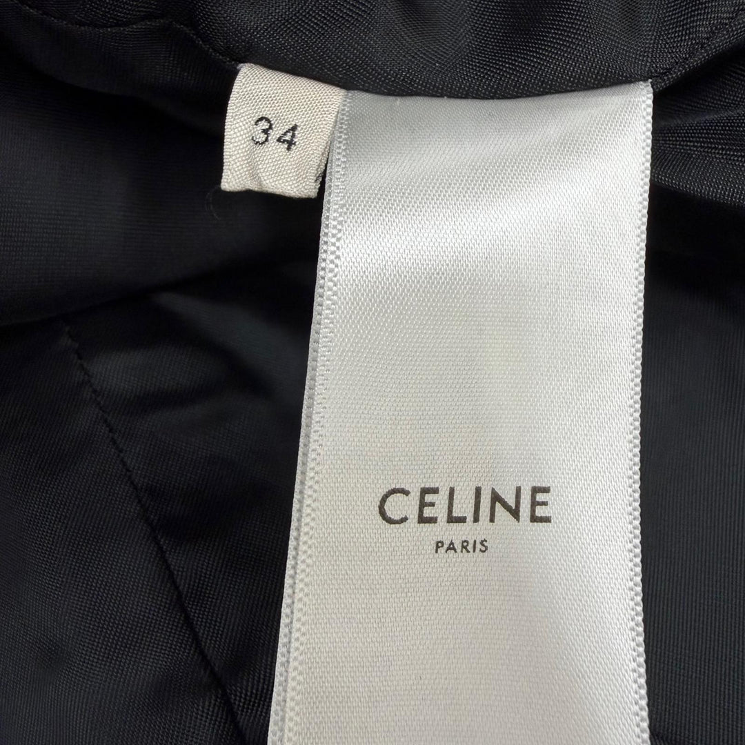 Great CELINE collarless jacket Spencer Captain Jacket cashmere 34 2V75F6700