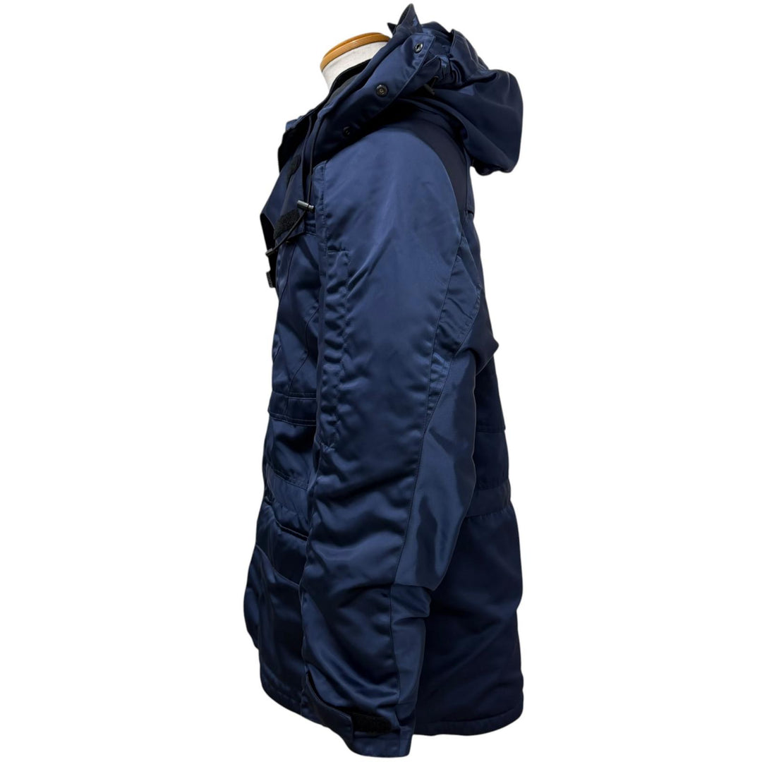 Excellent BALENCIAGA coat Grape nylon oversize jacket Cotton filling Navy Nylon