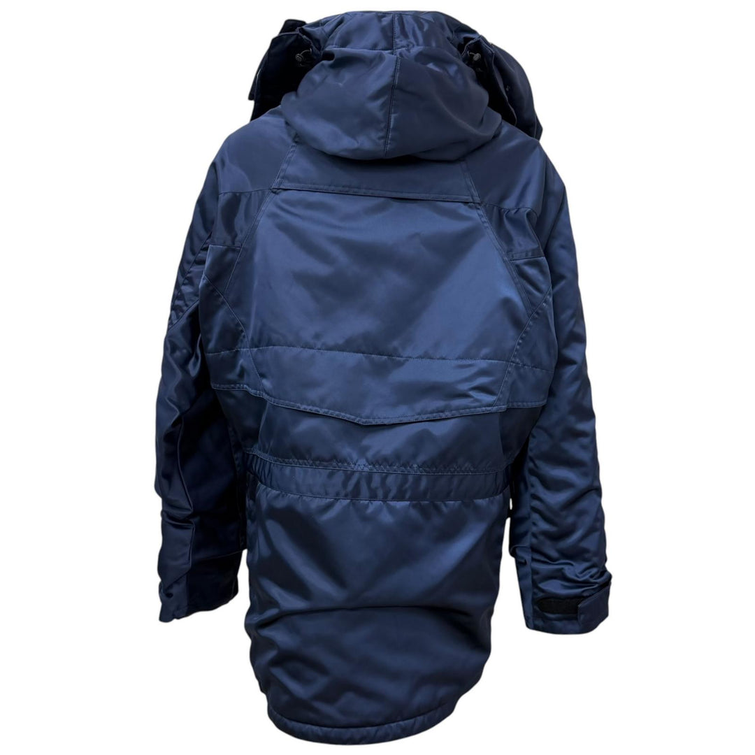 Excellent BALENCIAGA coat Grape nylon oversize jacket Cotton filling Navy Nylon