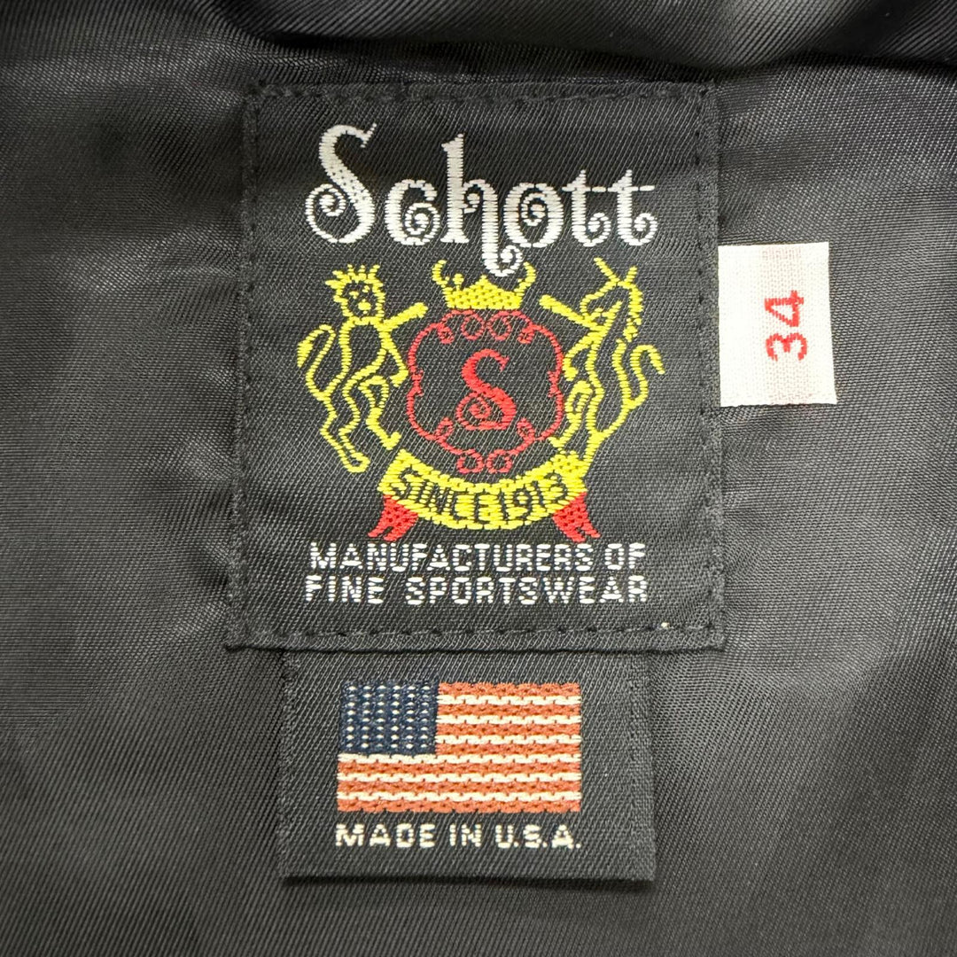 Excellent schott Leather jacket 541XX CAFE RACER NEW NAKED