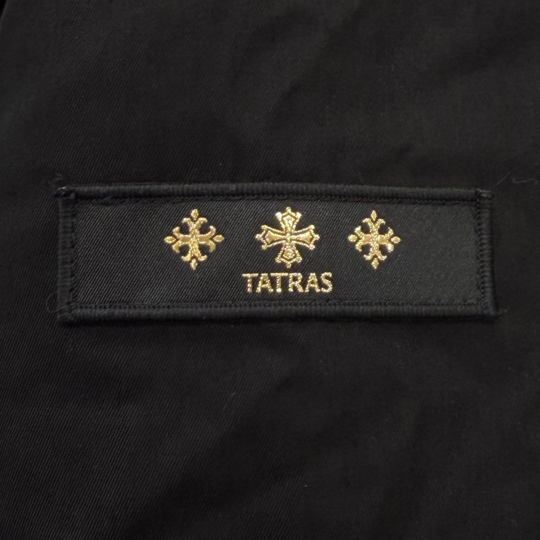 Excellent TATRAS Down jacket BESCI Logo patch ZIP UP black cotton 3 LTME24A4511