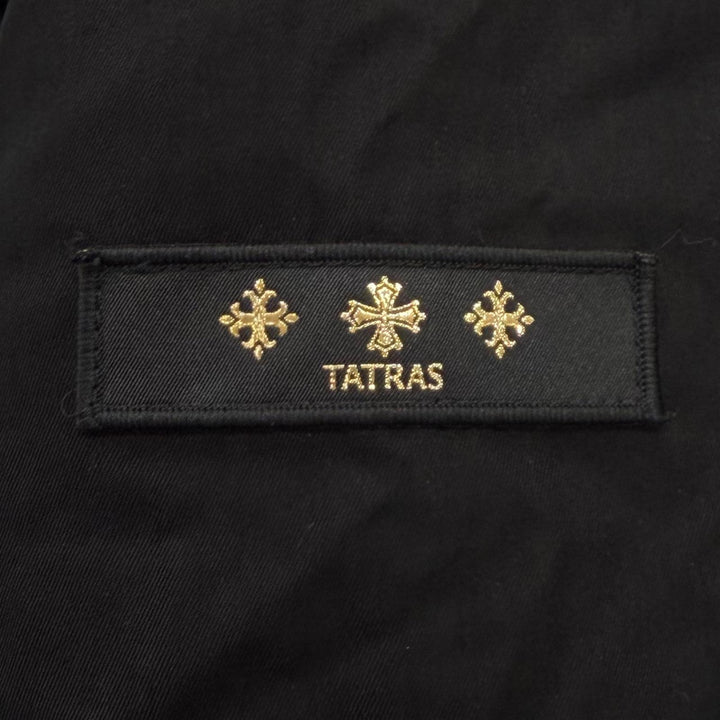 Excellent TATRAS Down jacket BESCI Logo patch ZIP UP black cotton 3 LTME24A4511