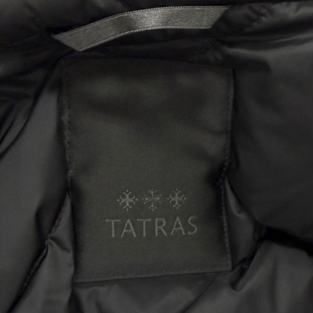 Excellent TATRAS Down jacket BESCI Logo patch ZIP UP black cotton 3 LTME24A4511