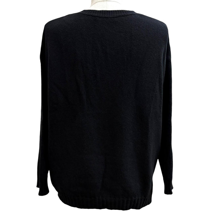 Great VALENTINO knit black Virgin wool Women XS 4B3KC53X8E4
