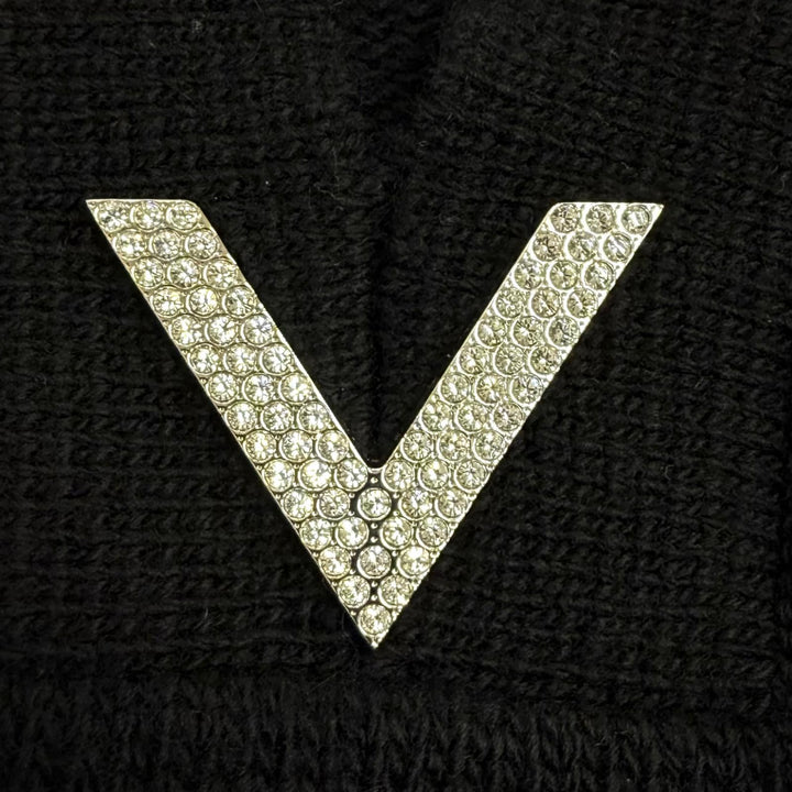 Great VALENTINO knit black Virgin wool Women XS 4B3KC53X8E4