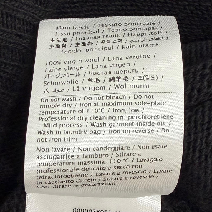 Great VALENTINO knit black Virgin wool Women XS 4B3KC53X8E4