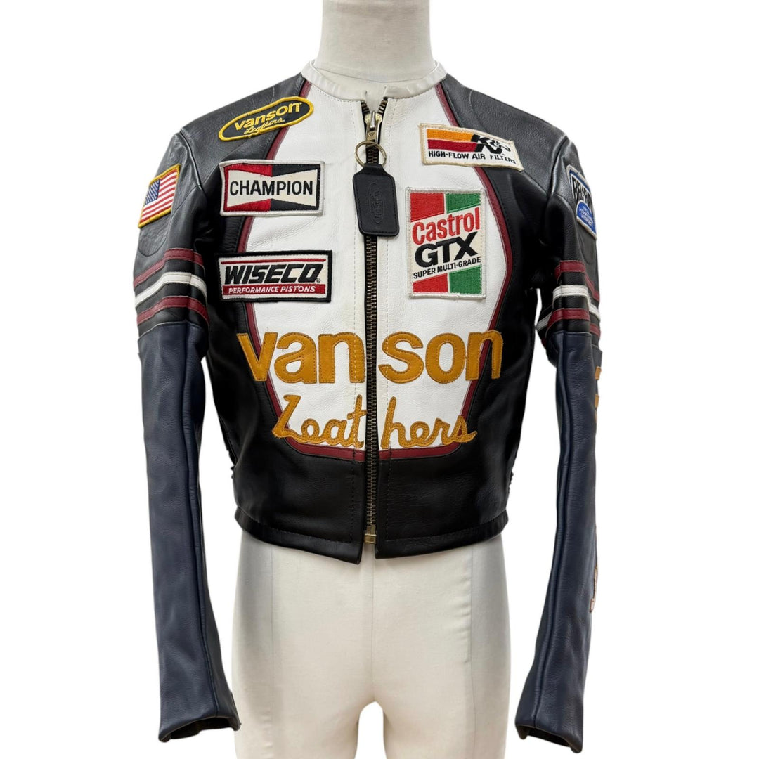 Great VANSON Leather jacket ONE STAR LEATHER JACKET One Star Biker Jacket
