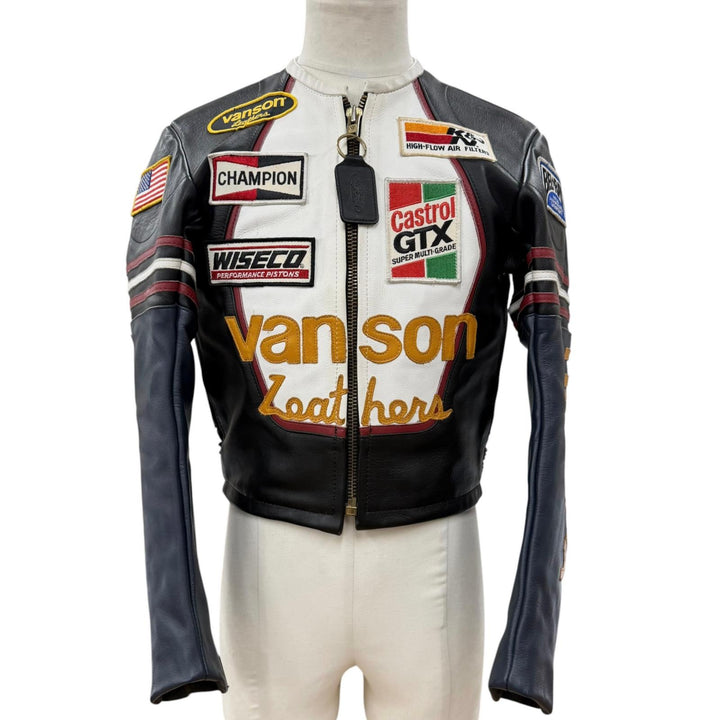 Great VANSON Leather jacket ONE STAR LEATHER JACKET One Star Biker Jacket