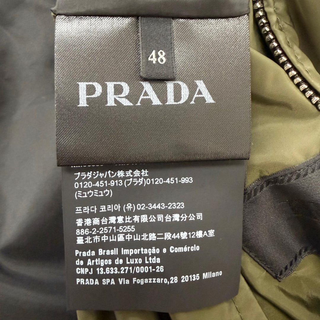 Excellent PRADA Blouson Triangle Logo Reversible Windbreaker