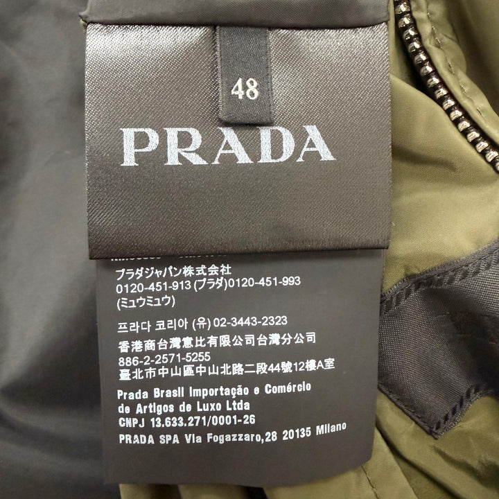 Excellent PRADA Blouson Triangle Logo Reversible Windbreaker
