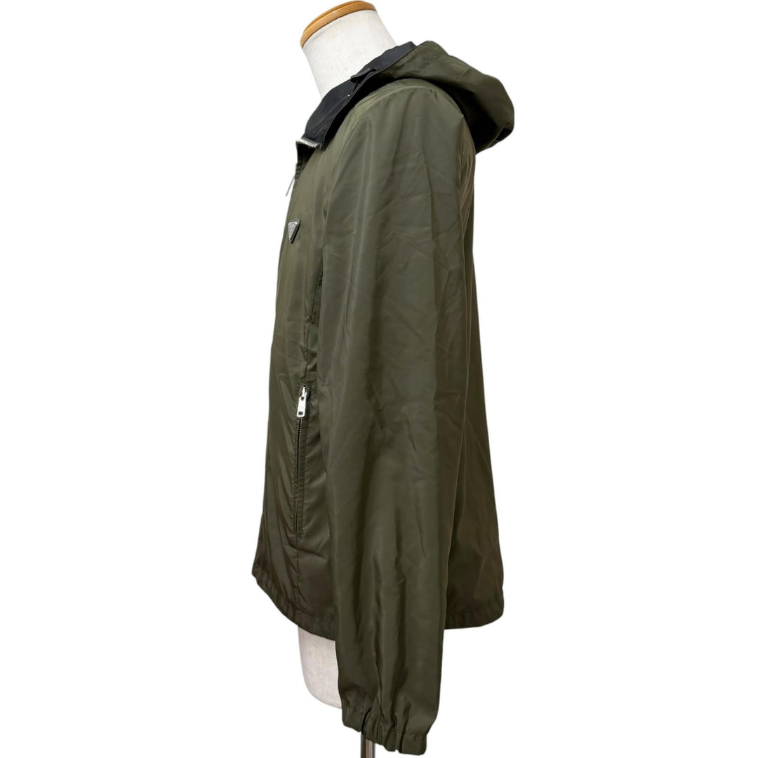 Excellent PRADA Blouson Triangle Logo Reversible Windbreaker