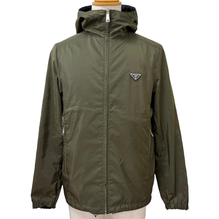 Excellent PRADA Blouson Triangle Logo Reversible Windbreaker