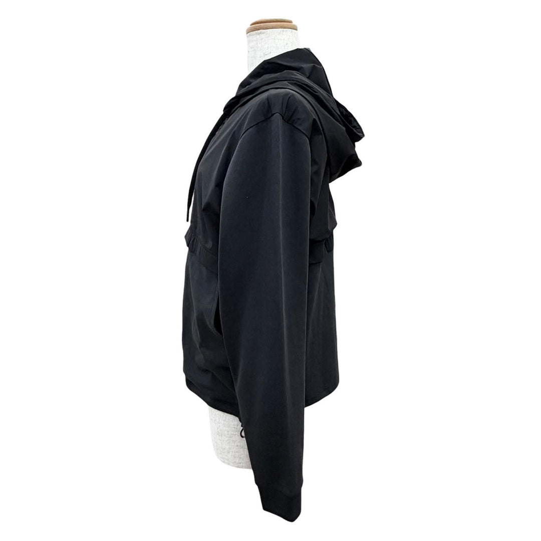 Excellent Herno Jacket Zip-up hoodie jacket black cotton Women XS JC000100D