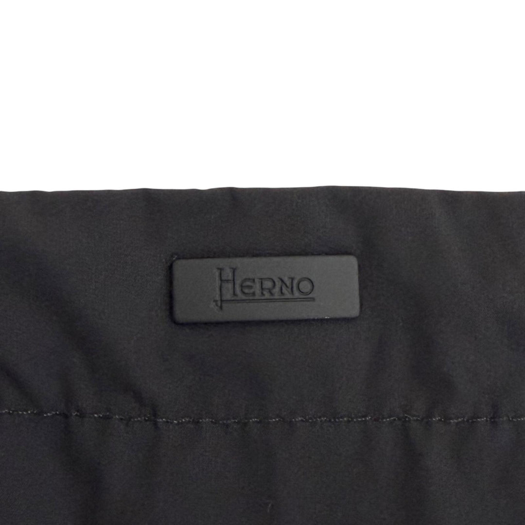 Excellent Herno Jacket Zip-up hoodie jacket black cotton Women XS JC000100D