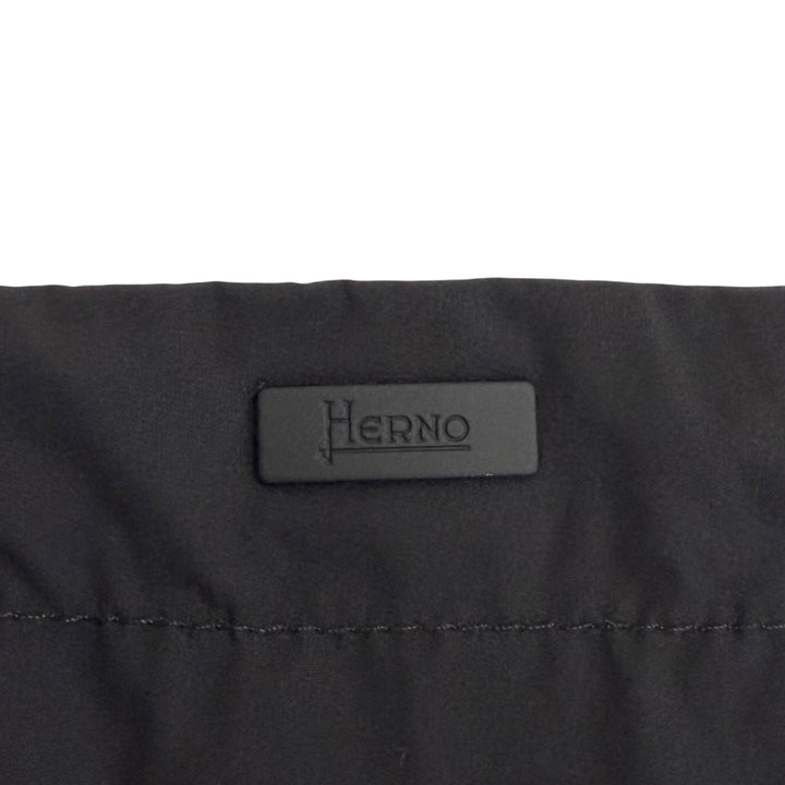 Excellent Herno Jacket Zip-up hoodie jacket black cotton Women XS JC000100D