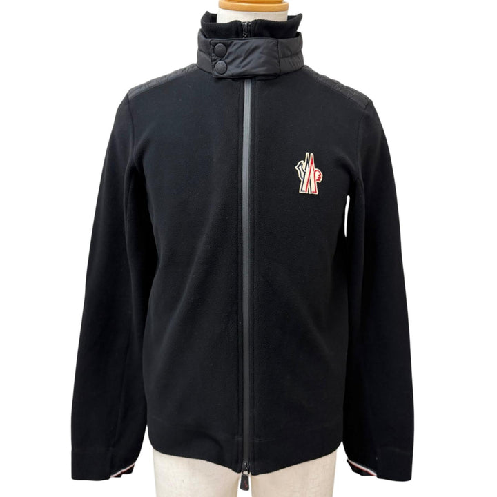 Great MONCLER GRENOBLE Jacket MAGLIA CARDIGAN freeze black