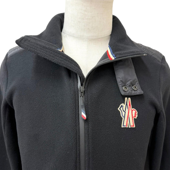 Great MONCLER GRENOBLE Jacket MAGLIA CARDIGAN freeze black