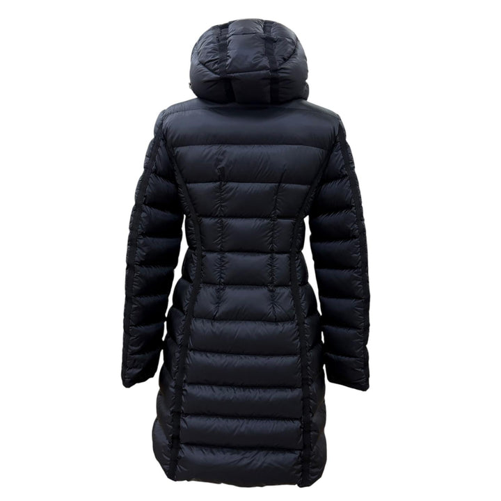Great MONCLER down coat HERMINE Logo patch and hood ZIP UP black 0 C20934930005
