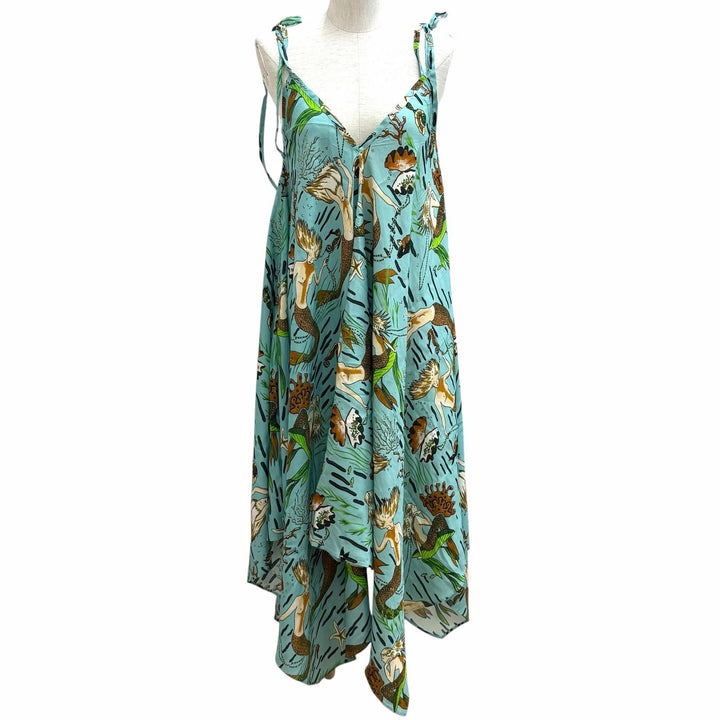 Excellent LOEWE×Paulas Ibiza one piece green Rayon Women S D2286120PO