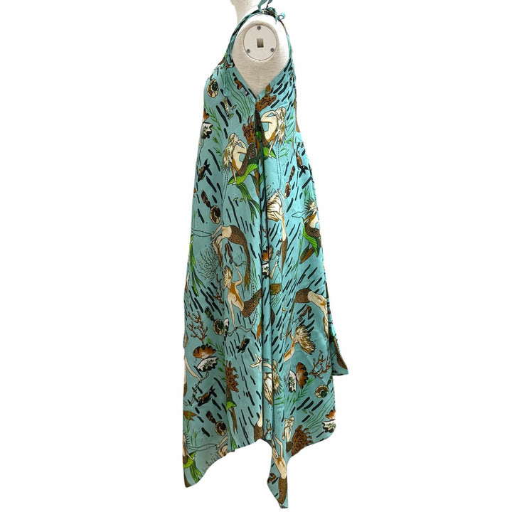Excellent LOEWE×Paulas Ibiza one piece green Rayon Women S D2286120PO