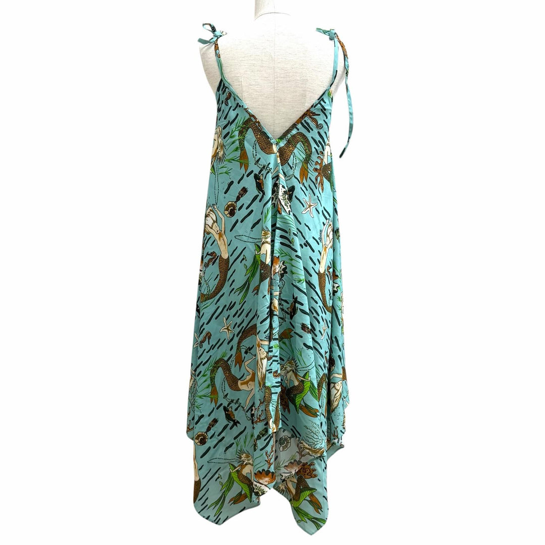 Excellent LOEWE×Paulas Ibiza one piece green Rayon Women S D2286120PO