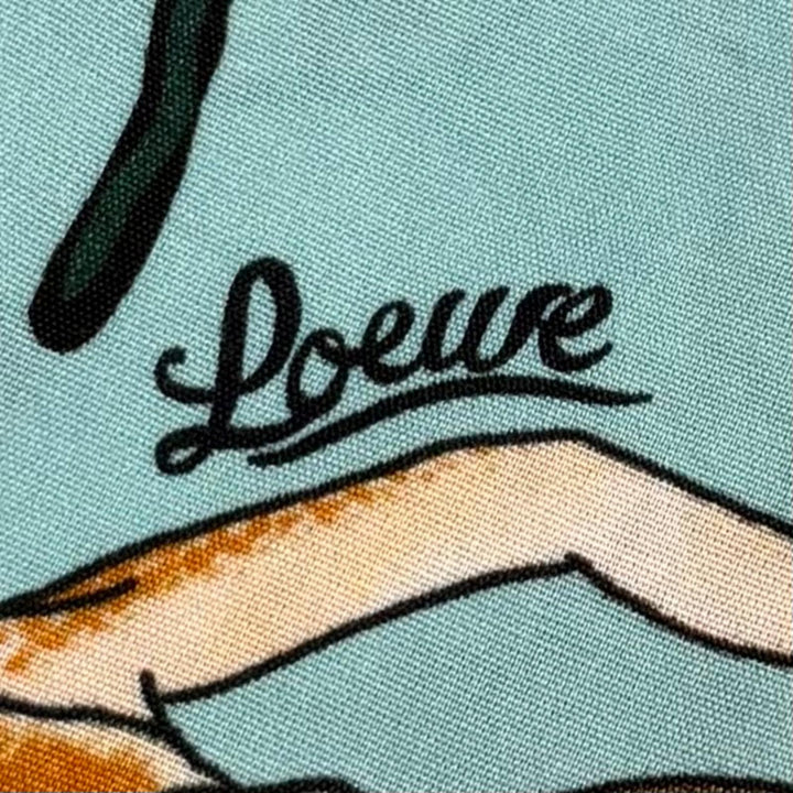 Excellent LOEWE×Paulas Ibiza one piece green Rayon Women S D2286120PO