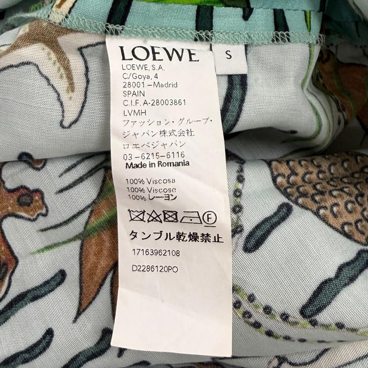 Excellent LOEWE×Paulas Ibiza one piece green Rayon Women S D2286120PO