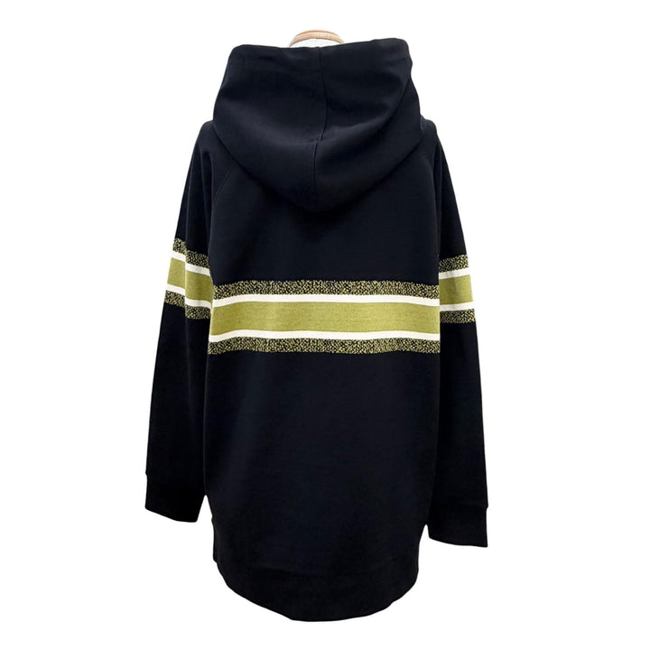 Excellent Christian Dior Flower Logo Embroidery Hoodie black XS 113S04A4013