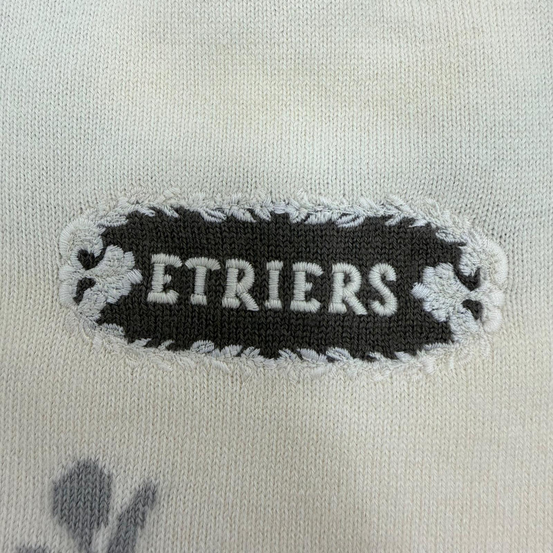 Pristine HERMES Short sleeve knit Etriers beige wool Women 38 4E2624D5