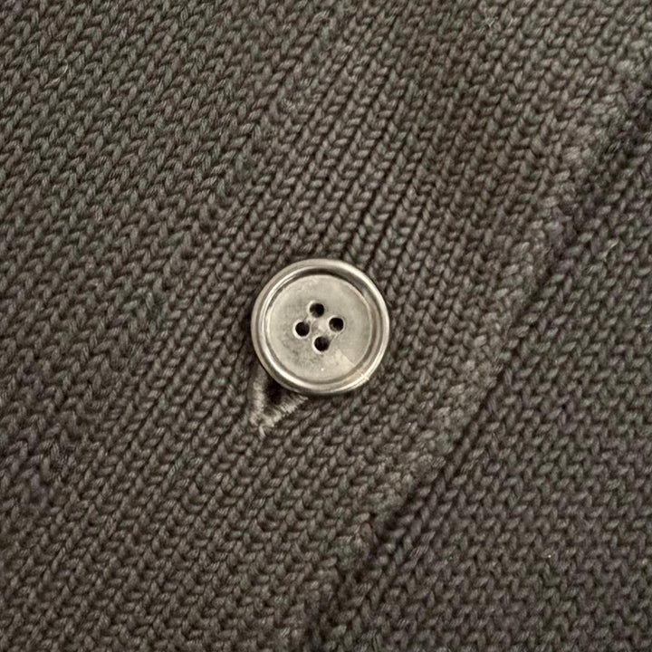 Excellent MARNI cardigan Intarsia logo kimono sleeve black 40 CDMD0309Q0