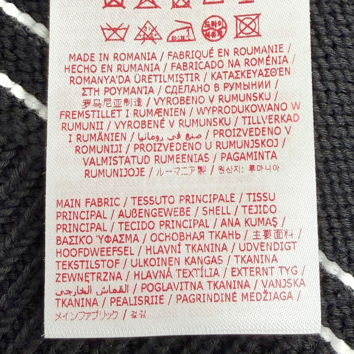 Excellent MARNI cardigan Intarsia logo kimono sleeve black 40 CDMD0309Q0