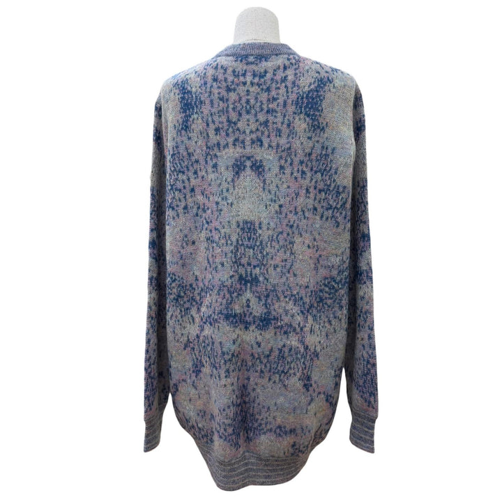 Excellent CHANEL cardigan COCO Button Long-Sleeve Knit mohair 42 P50012