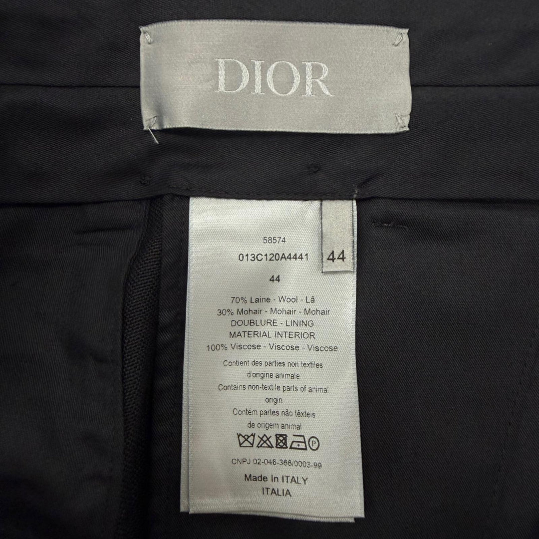 Pristine DIOR Pants slacks black wool mens 44 013C120A4441