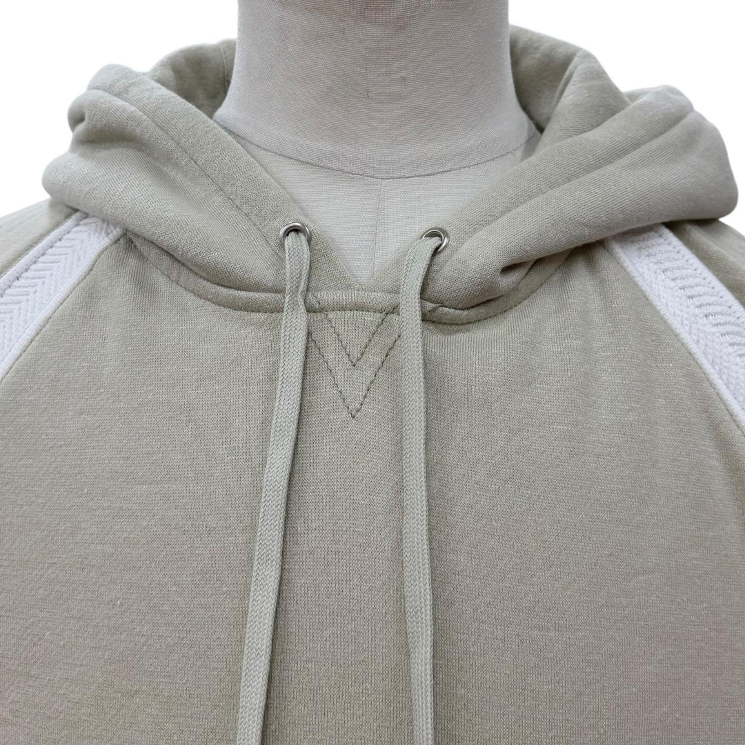 Pristine HERMES hoodie Raglan sleeve pullover green cotton mens S