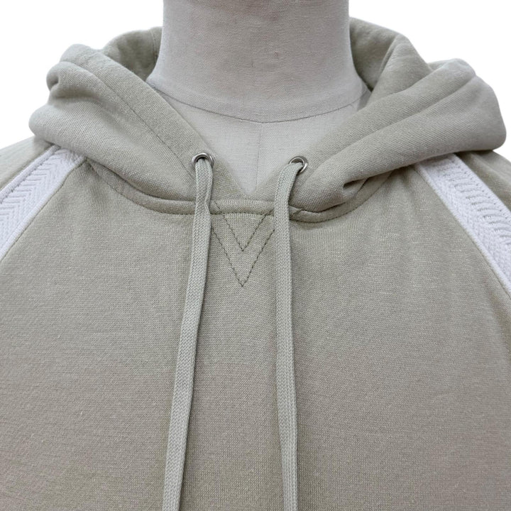 Pristine HERMES hoodie Raglan sleeve pullover green cotton mens S