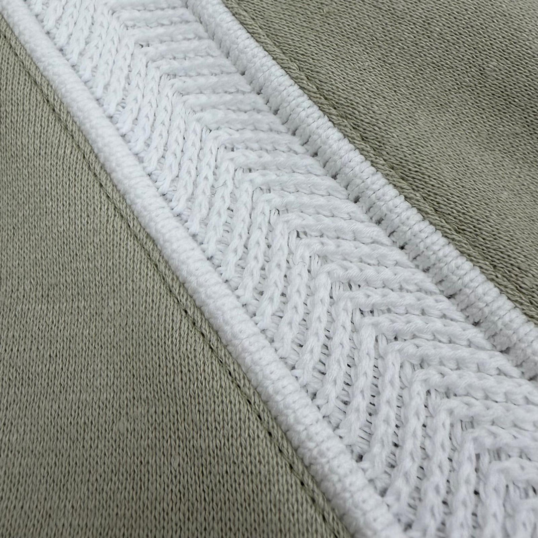 Pristine HERMES hoodie Raglan sleeve pullover green cotton mens S