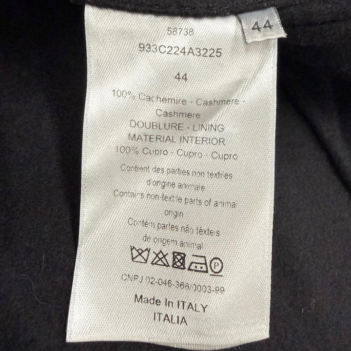 Excellent DIOR tailored jacket black cashmere mens 44 933C224A3225