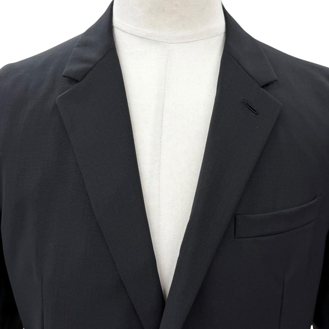 Excellent DIOR tailored jacket Single jacket black wool mens 46 933C702A4884
