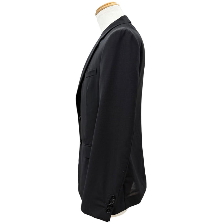 Excellent DIOR tailored jacket Single jacket black wool mens 46 933C702A4884