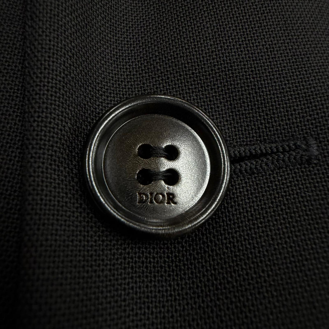 Excellent DIOR tailored jacket Single jacket black wool mens 46 933C702A4884
