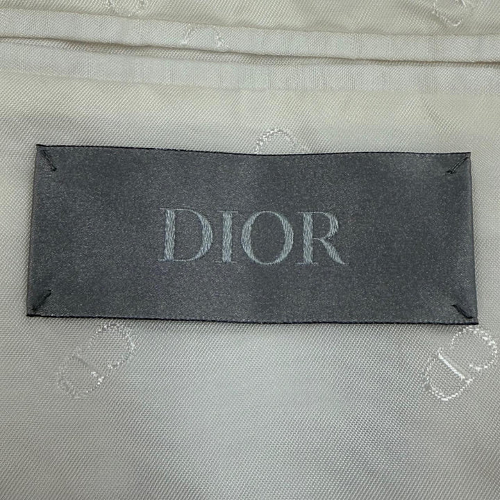 Excellent DIOR tailored jacket white silk mens 50 013C218C5120