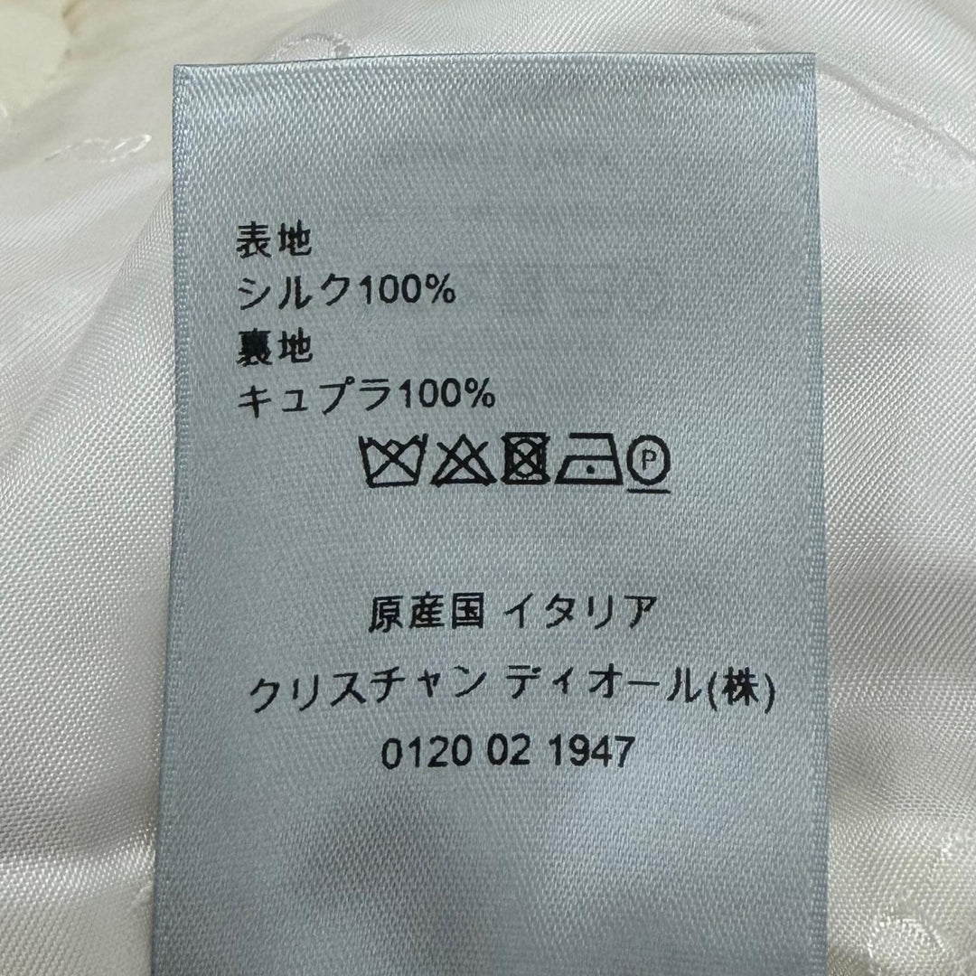 Excellent DIOR tailored jacket white silk mens 50 013C218C5120
