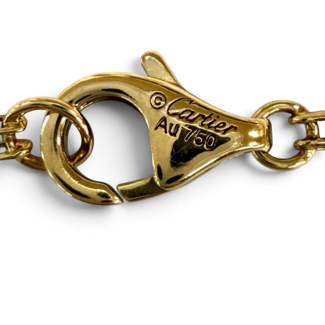 Great Cartier bracelet LOVE Bracelet Chain with 2 Diamonds Love circle 750(YG)