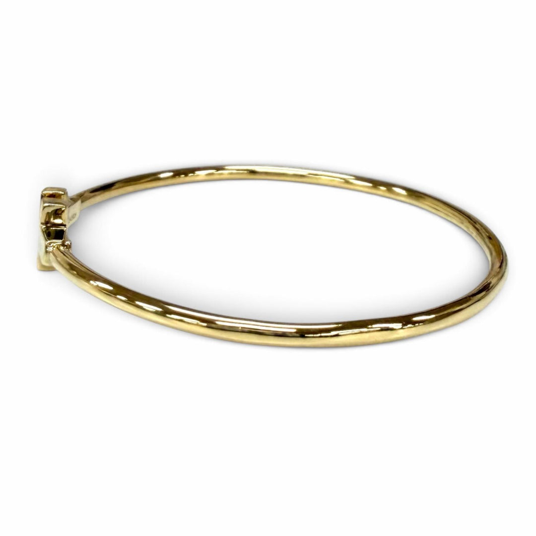 Very Good TIFFANY&Co. bracelet Narrow Wire Bracelet Yellow Gold AU750(YG) Women