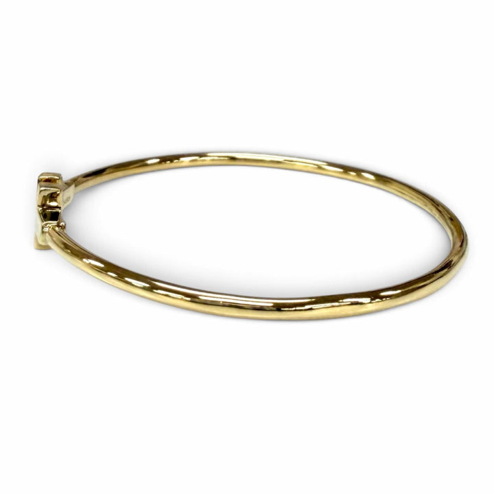 Very Good TIFFANY&Co. bracelet Narrow Wire Bracelet Yellow Gold AU750(YG) Women